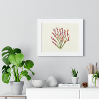 Whimsical Garden Snapdragons Framed Horizontal Poster