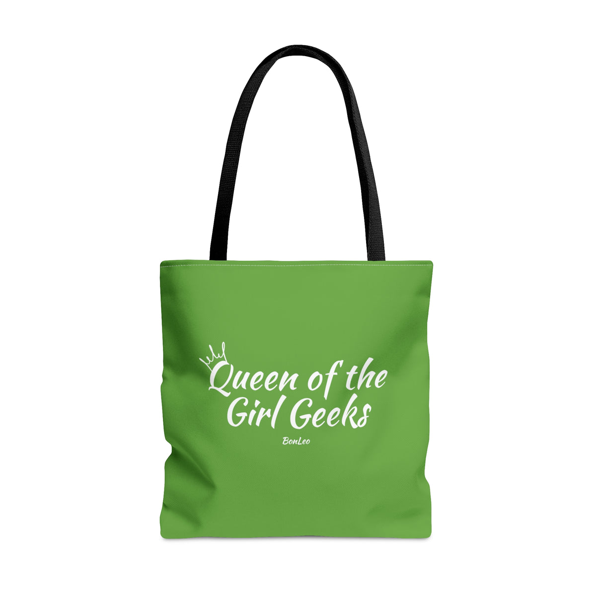 Queen of the Girl Geeks Polyester Tote Bag in Green