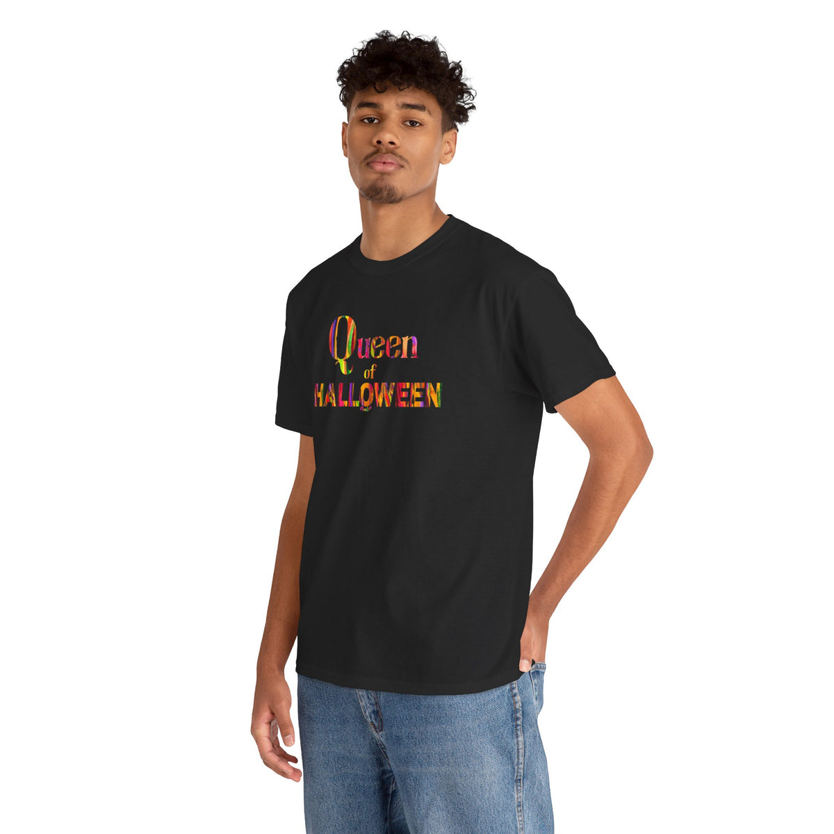 Queen of Halloween Black Unisex Tee by BonLeo - Heavy Cotton