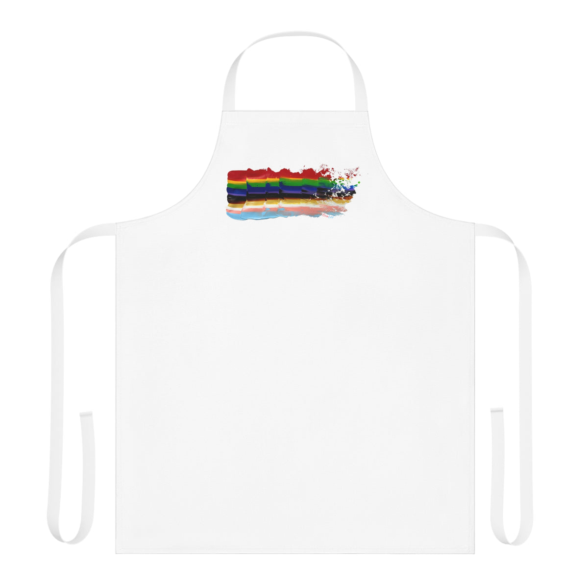 Pride Waving Flag 2024 Apron in in LGBTQIA+ Rainbow