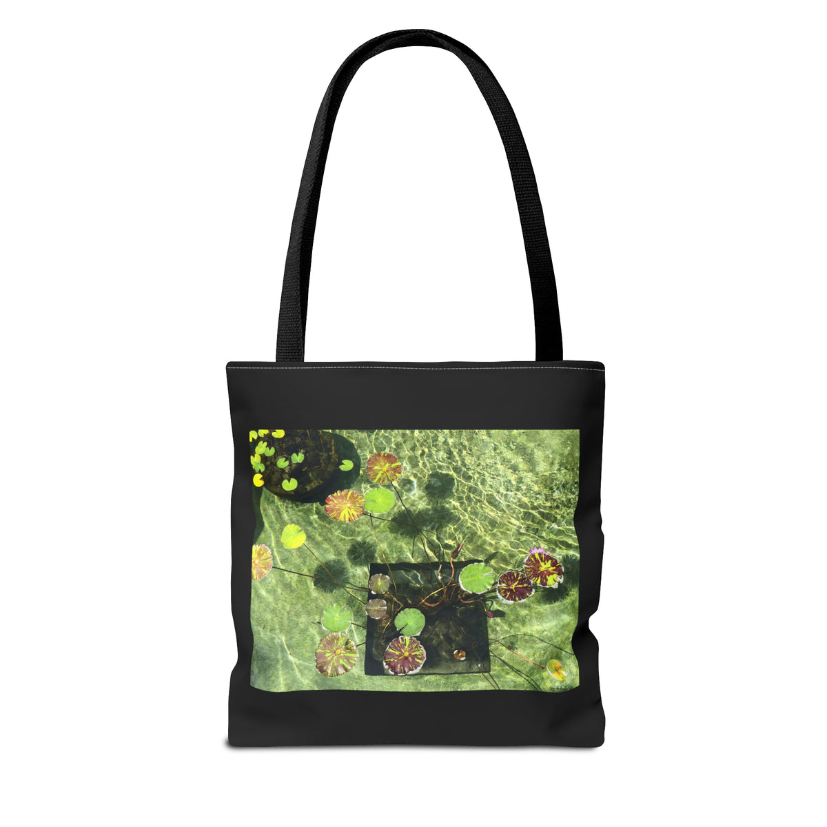 Waterlilies at The Getty Villa, Photograph by Lenny Pinna Tote Bag