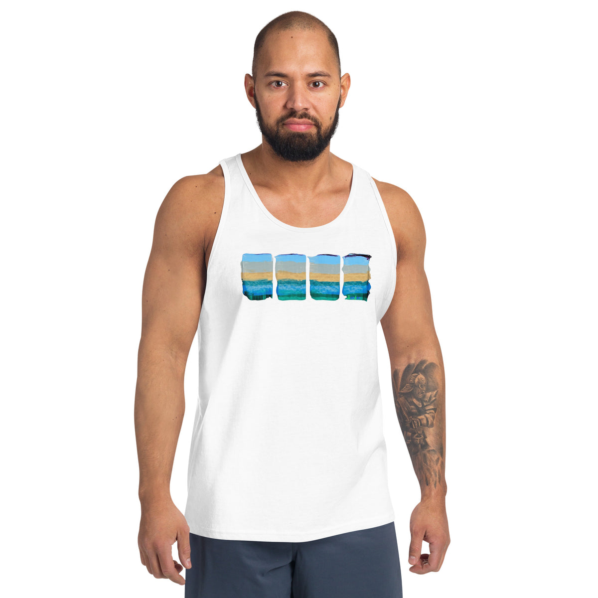 Ocean In Motion Summer Men's Tank Top