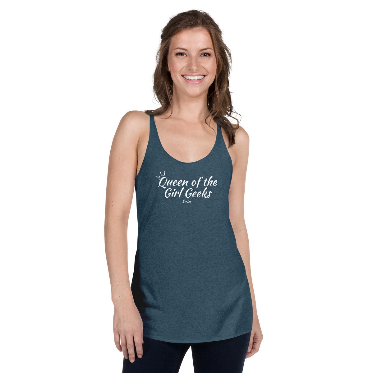 Queen of the Girl Geeks Women's Racerback Tank