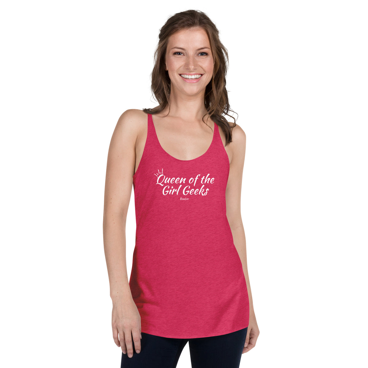 Queen of the Girl Geeks Women's Racerback Tank